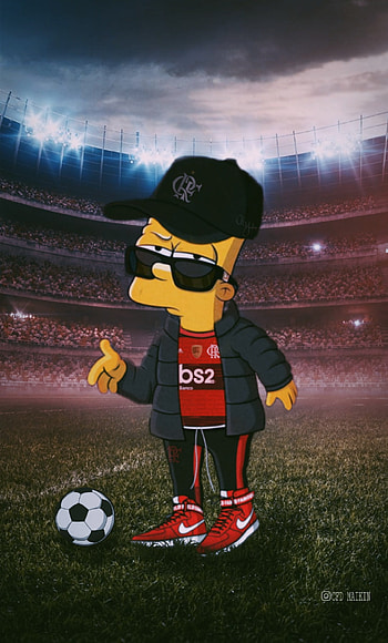 Bart simpson, mengao, flamengo, anime, desenho, simpsons HD phone wallpaper