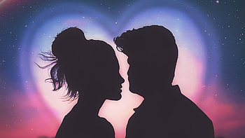 Couple Love Silhouette Closeup , love, couple, closeup, artist, artwork, digital-art HD wallpaper