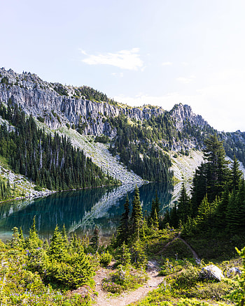 Nature, Rivers, Trees, Sky, Rocks, Fir, Spruce HD phone wallpaper