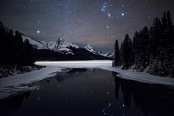 Maligne Lake Jasper National Park Alberta, lake, national-park, nature HD wallpaper