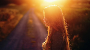 Girl Sunset Hair, girl, sunset, hair, graphy HD wallpaper