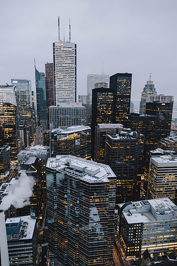 Cityscape, Toronto, buildings and skyscrapers, Canada HD phone wallpaper