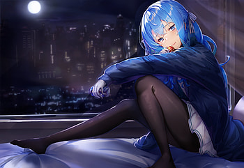 Hoshimachi-Suisei, Hoshimachi, girl, Anime, Suisei HD wallpaper