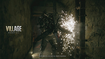 Resident Evil Village — : Hallway Ambush, Video Game HD wallpaper