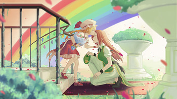 Flandre Scarlet, Hong Meiling, Touhou, anime girls HD wallpaper