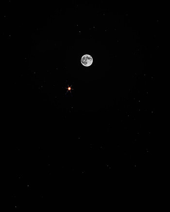 Universe, Stars, Moon, Full Moon, Eclipse HD phone wallpaper