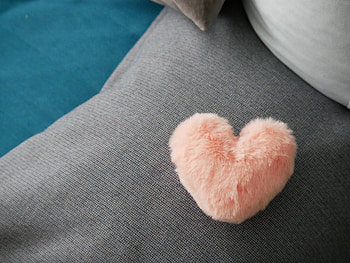 Pink, Love, Fluffy, Heart, Pillow HD wallpaper