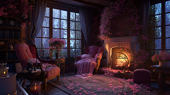 Cozy Pink Aesthetic Room, interior, room, pink, pink aesthetic, cozy interior HD wallpaper