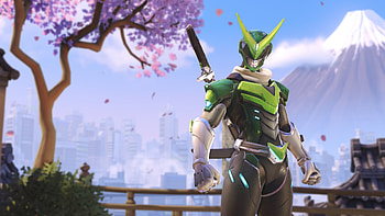 Overwatch Genji Skin Anniversary, genji-overwatch, overwatch, games, artwork HD wallpaper