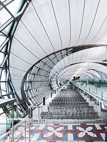Bangkok airport, Architectural masterpiece, Structural design, Travel inspiration HD phone wallpaper