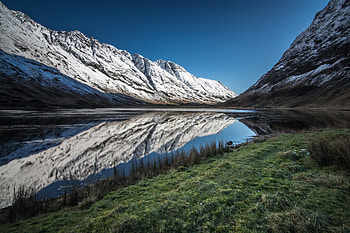 Loch Achtriochtan Scotland Reflections , scotland, reflections, mountains, nature HD wallpaper