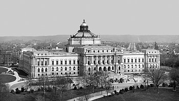 the library of congress in washington, dc, washington, bw HD wallpaper