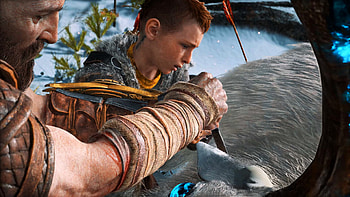 Atreus (God Of War), Kratos (God Of War), video game, God of War (2018) HD wallpaper