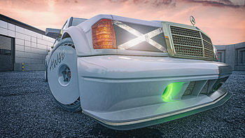 Mercedes 190e Evolution Ii , mercedes-e-class, mercedes, mercedes-benz, modified, cars, artstation HD wallpaper
