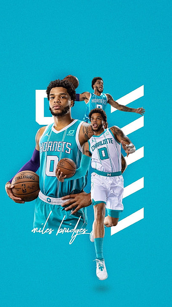 Miles Bridges, Multisport design, Dodgers and basketball fusion, Sports representation HD phone wallpaper