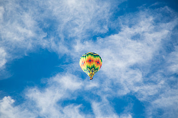 Sky, Clouds, Miscellanea, Miscellaneous, Flight, Balloon HD wallpaper