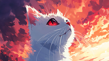Stunning Anime Cat in Ultra, anime cat HD wallpaper