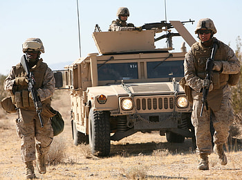 Marines, military, us, americans, weapons HD wallpaper