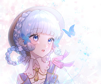 Kamisato Ayaka, Kamisato Ayaka (Genshin Impact), video game, Genshin Impact HD wallpaper