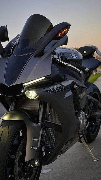 Yamaha Bike, Yamaha Black Bike HD phone wallpaper