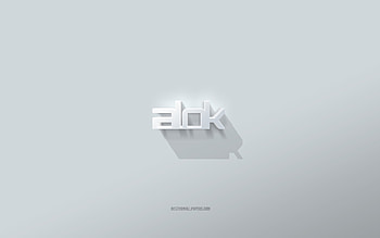 Alok logo, white background, Alok 3d logo, 3d art, Alok, 3d Alok emblem HD wallpaper