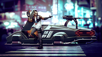 Cyberpunk Gunner , cyberpunk, artist, artwork, digital-art HD wallpaper