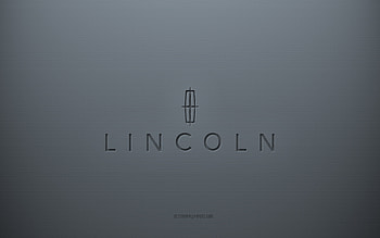 Lincoln logo, gray creative background, Lincoln emblem, gray paper texture, Lincoln, gray background, Lincoln 3d logo HD wallpaper