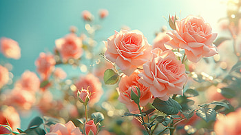 romantic pink roses, pink, rose, flower, plant, Valentine's Day HD wallpaper