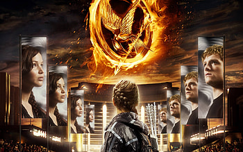 The Hunger Games, Cinematic , Dystopian saga, Action-packed adventure HD wallpaper