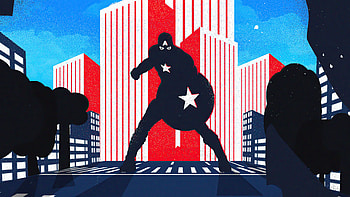 Captain America City Noise Minimal , captain-america, superheroes, minimalism, minimalist, artist, artwork, digital-art, behance HD wallpaper