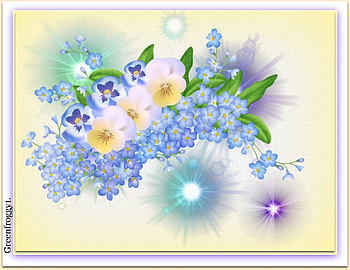 FOR GET ME NOT'S, ART, FLOWERS, ABSTRACT HD wallpaper