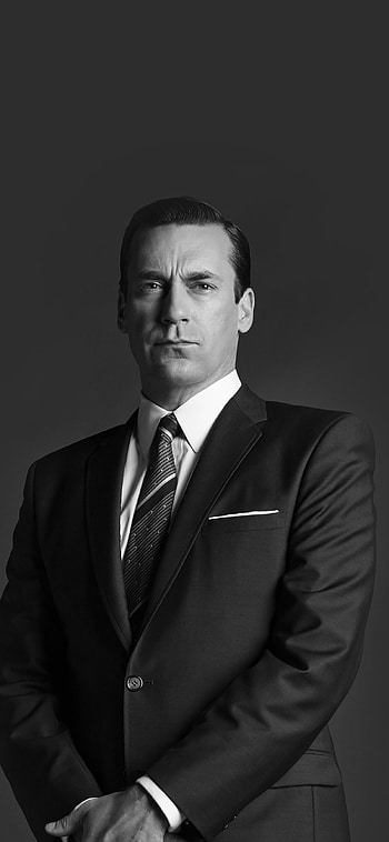 11 , Jon Hamm, Mad Men, Dark and black HD phone wallpaper