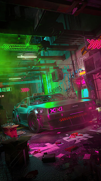 cyber, red, de, magenta, colour, pink, green, colourfull, lorean HD phone wallpaper