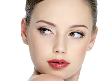 Pretty face, red lips, model, brunette, beautiful, woman HD wallpaper