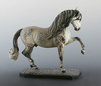 Andalusian Breyer, spanish, andalusian, horses, dappled grey, breyer, resin HD wallpaper