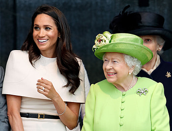 Queen Elizabeth II, Meghan Markle HD wallpaper