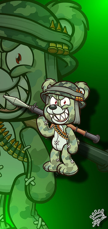Army Bear MK, , Galaxy, art, S, Max, Note, Samsung, Plus, Pro, Ultra HD phone wallpaper