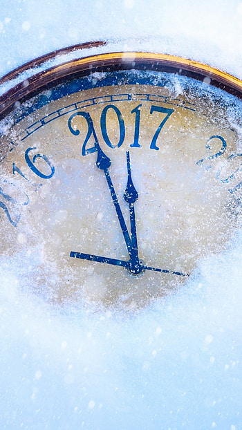 Happy New Year, Clock HD phone wallpaper