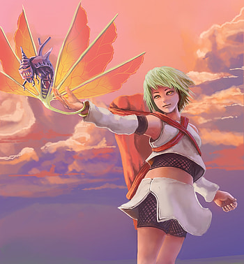 Fuu, Naruto, Art, Jinchuuriki HD phone wallpaper