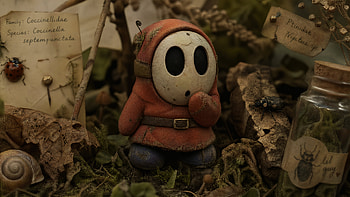 Shy Guy: Enchanted Moss —, Figurine, Toy HD wallpaper