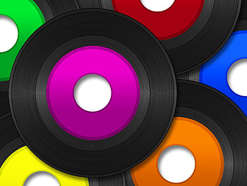 Music, Vector, Miscellanea, Miscellaneous, Plate, Vinyl, Heap HD wallpaper