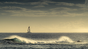 Boat, Sea shore, Beach, Cloud HD wallpaper