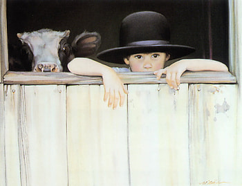 my calf, calf, door, window, boy, hat HD wallpaper