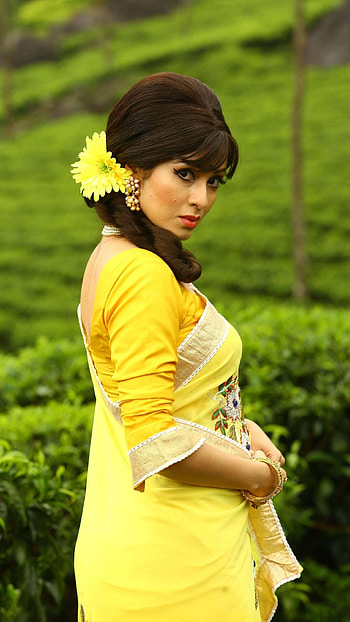 Sada, tamil actress, saree lover HD phone wallpaper