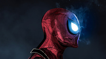 The Glowing Eyes Spiderman , spiderman, superheroes HD wallpaper