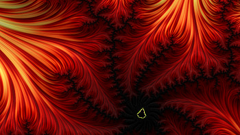 Trippy Psychedelic Fractal, colorful, colors, dark, red, Abstract, fractal HD wallpaper