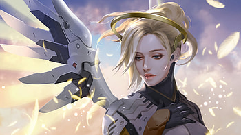 Mercy Overwatch Game Artwork, mercy-overwatch, overwatch, games, xbox-games, ps-games, pc-games, artwork, artist, digital-art HD wallpaper