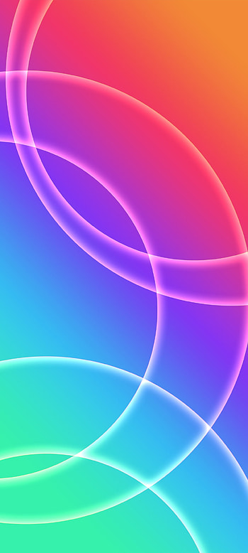 Multiple Circles , magenta, rainbow, , design, pattern, abstract, circle, , colorful HD phone wallpaper