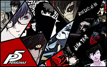 PERSONA 5 Protagonist rpg anime manga dungeon simulation five 1pers5 megami tensei poster HD wallpaper