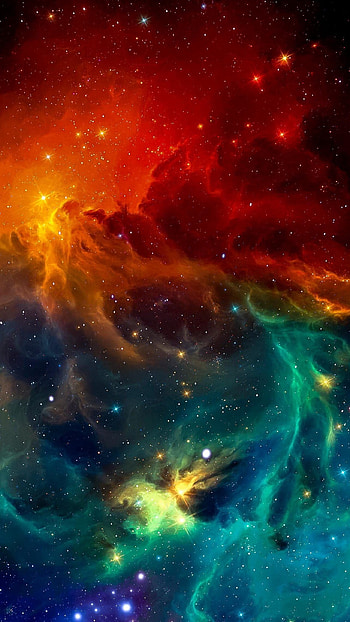 Cool Space, Dark Blue HD phone wallpaper